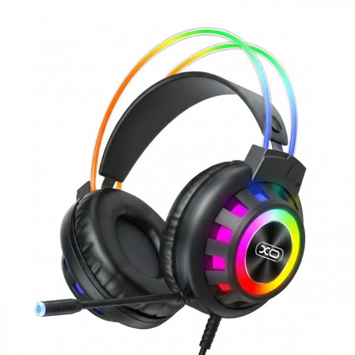 XO GE10 Gaming Ενσύρματα Ακουστικά RGB με Μικρόφωνο Μαύρα XO GE10 Gaming Ενσύρματα Ακουστικά RGB με Μικρόφωνο Μαύρα