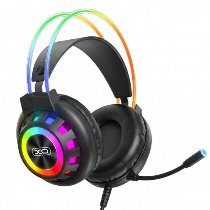 XO GE10 Gaming Ενσύρματα Ακουστικά RGB με Μικρόφωνο Μαύρα XO GE10 Gaming Ενσύρματα Ακουστικά RGB με Μικρόφωνο Μαύρα
