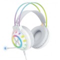 XO GE10 Gaming Ενσύρματα Ακουστικά RGB με Μικρόφωνο Λευκά XO GE10 Gaming Ενσύρματα Ακουστικά RGB με Μικρόφωνο Λευκά