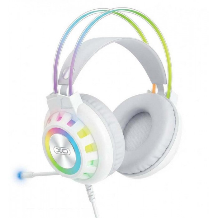 XO GE10 Gaming Ενσύρματα Ακουστικά RGB με Μικρόφωνο Λευκά XO GE10 Gaming Ενσύρματα Ακουστικά RGB με Μικρόφωνο Λευκά