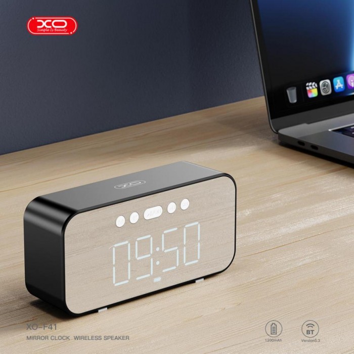 XO F41 Ρολόι - Ξυπνητήρι με Ηχείο Bluetooth FM-Radio