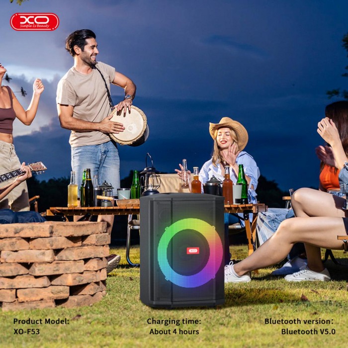 XO F53 Xingmu Ηχείο 8 ιντσών RGB Ηχείο Bluetooth 40W