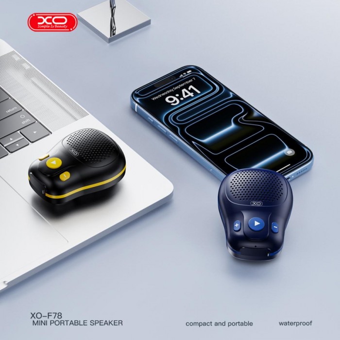 XO F78 Ασύρματο Ηχείο με Clip-On Wearable Αδιάβροχο Μαύρο XO F78 Ασύρματο Ηχείο με Clip-On Wearable Αδιάβροχο Μαύρο