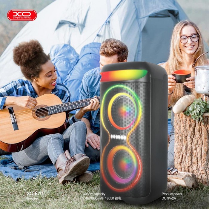 XO F70 Διπλό Ηχείο Bluetooth AC & DC 6.5 RGB 40W XO F70 Διπλό Ηχείο Bluetooth AC & DC 6.5 RGB 40W