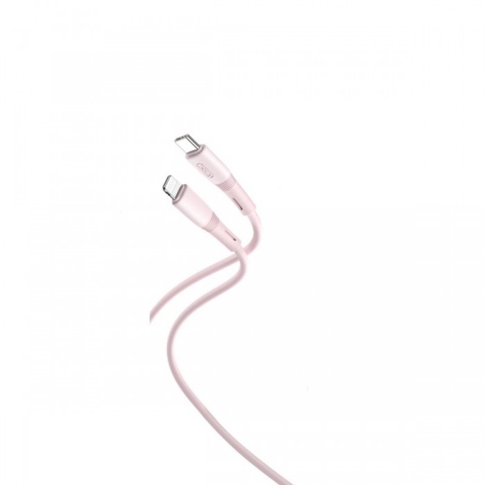 XO NB-Q226A Καλώδιο Φόρτισης - Data 27W Type-C σε Lightning 1m Ροζ