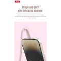XO NB-Q226A Καλώδιο Φόρτισης - Data 27W Type-C σε Lightning 1m Ροζ