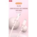 XO NB-Q226A Καλώδιο Φόρτισης - Data 27W Type-C σε Lightning 1m Ροζ