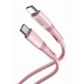 XO NB-Q226B Καλώδιο Φόρτισης - Data 60W Type-C σε Type-C 1m Ροζ XO NB-Q226B Καλώδιο Φόρτισης - Data 60W Type-C σε Type-C 1m Ροζ
