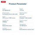 XO NB-Q248A Καλώδιο Φόρτισης + Data Suluo Series Type-c to Lightning 27W L=25cm Μαύρο