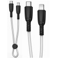 XO NB-Q248A Καλώδιο Φόρτισης + Data Suluo Series Type-c to Lightning 27W L=25cm Άσπρο