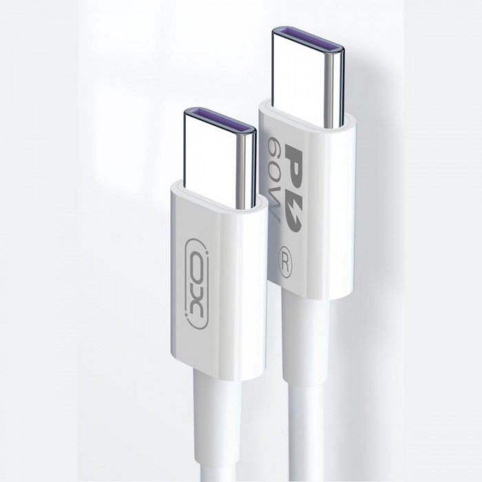 XO NB-Q190A 60W Καλώδιο Φόρτισης + Data Type-C σε Type-C 1m XO NB-Q190A 60W Καλώδιο Φόρτισης + Data Type-C σε Type-C 1m