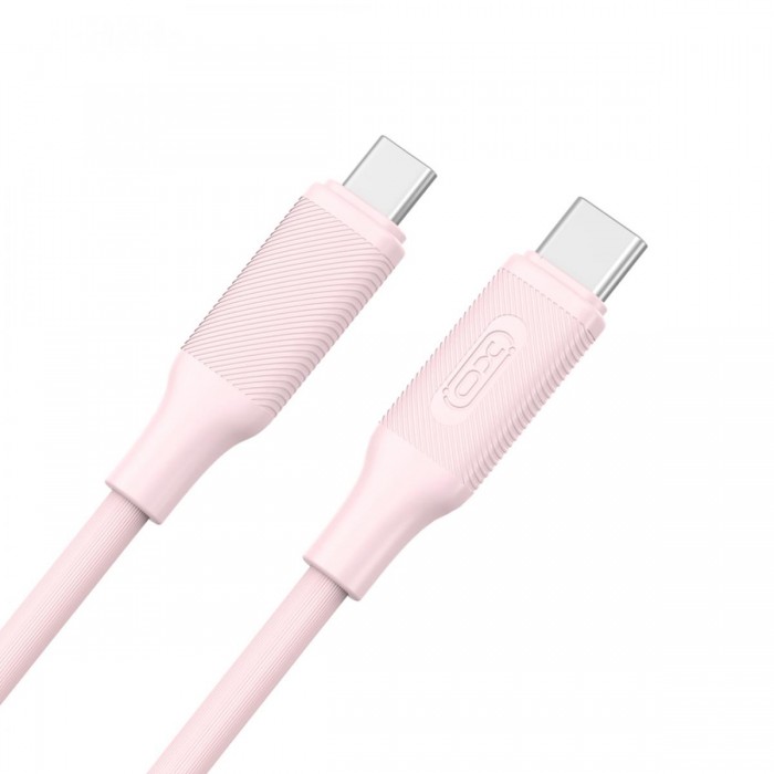 XO NB-Q265B PD 60W Type-C σε Type-C Μινιμαλιστικό Καλώδιο (Ροζ) XO NB-Q265B PD 60W Type-C σε Type-C Μινιμαλιστικό Καλώδιο (Ροζ)
