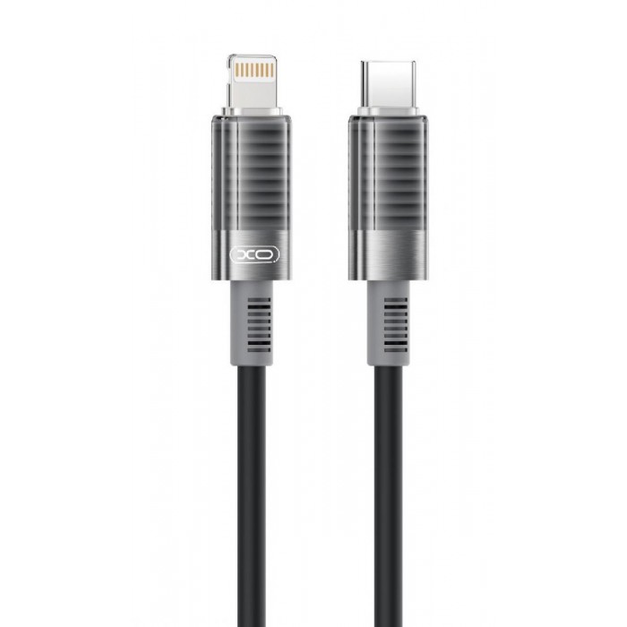 XO NB-Q282A Καλώδιο Σιλικόνης Type-c σε Lightning 30W Μαύρο XO NB-Q282A Καλώδιο Σιλικόνης Type-c σε Lightning 30W Μαύρο