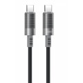 XO NB-Q282B Καλώδιο Σιλικόνης Type-c σε Type-c 60W Μαύρο XO NB-Q282B Καλώδιο Σιλικόνης Type-c σε Type-c 60W Μαύρο