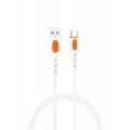 XO NB280 Καλώδιο δεδομένων Type-C 1M 3A Λευκό