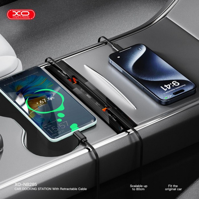 XO NB285 Docking Station με Αναδιπλούμενα Καλώδια 4-in-1 XO NB285 Docking Station με Αναδιπλούμενα Καλώδια 4-in-1