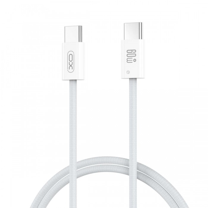 XO NB-Q273 iP15 Καλώδιο φόρτισης Type-C σε Type-C 60W Λευκό XO NB-Q273 iP15 Καλώδιο φόρτισης Type-C σε Type-C 60W Λευκό