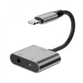 XO NB-R258B Αντάπτορας Lightning σε Lightning & 3.5mm