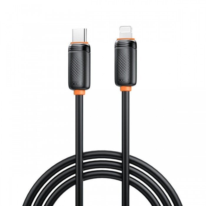 XO NB-Q302A Καλώδιο Φόρτισης & Μεταφοράς Δεδομένων Lightning σε Type-C 27W Μαύρο 1m XO NB-Q302A Καλώδιο Φόρτισης & Μεταφοράς Δεδομένων Lightning σε Type-C 27W Μαύρο 1m