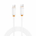 XO NB-Q302B Καλώδιο Φόρτισης & Μεταφοράς Δεδομένων Type-C σε Type-C 60W Λευκό 1m XO NB-Q302B Καλώδιο Φόρτισης & Μεταφοράς Δεδομένων Type-C σε Type-C 60W Λευκό 1m