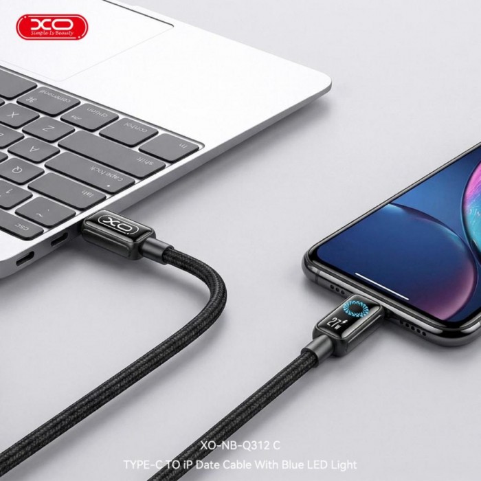 XO NB-Q312A Καλώδιο Φόρτισης & Δεδομένων USB Type-C σε Type-C 240W 1μ XO NB-Q312A Καλώδιο Φόρτισης & Δεδομένων USB Type-C σε Type-C 240W 1μ