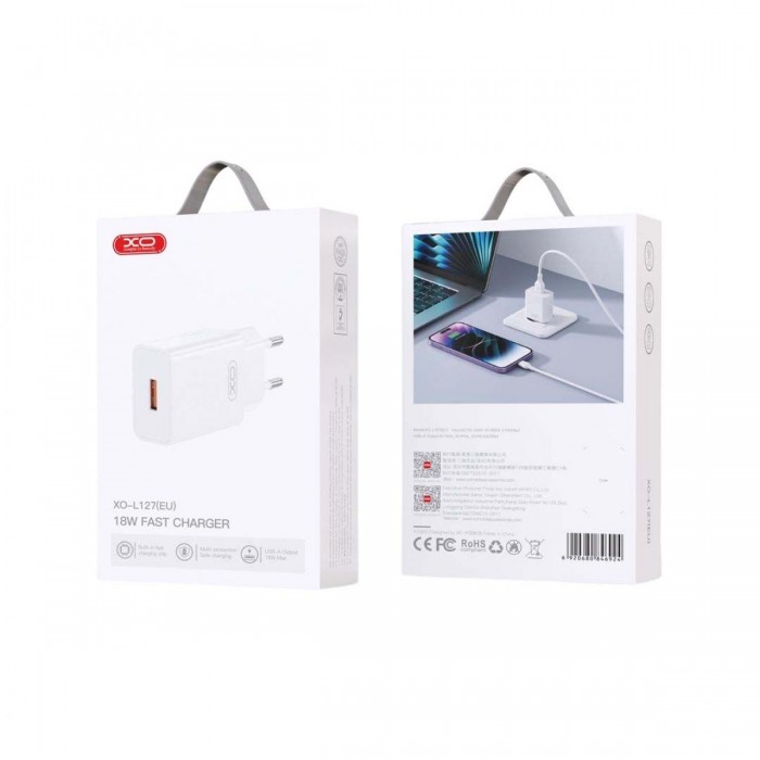 XO L127 Fast Charging Charger USB-A QC18W
