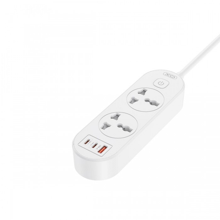 XO WL31 (EU) 30W 2AC + 1USB-A + 2USB-C με Διακόπτη
