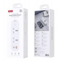 XO WL31 (EU) 30W 2AC + 1USB-A + 2USB-C με Διακόπτη