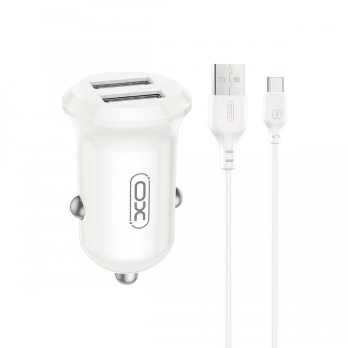 XO CC67 Mini Smart Φορτιστής Αυτοκινήτου με 2 Θύρες USB 2.4A και Καλώδιο Type-C (NB103) XO CC67 Mini Smart Φορτιστής Αυτοκινήτου με 2 Θύρες USB 2.4A και Καλώδιο Type-C (NB103)