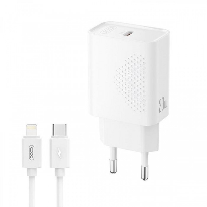 XO L160 (EU) Φορτιστής Ταχείας Φόρτισης με Θύρα Type-C & Καλώδιο Lighting 20W Kit (NB300) XO L160 (EU) Φορτιστής Ταχείας Φόρτισης με Θύρα Type-C & Καλώδιο Lighting 20W Kit (NB300)