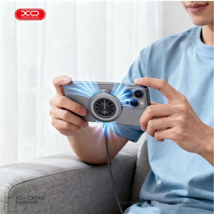 XO CX043 Smart Ασύρματος Φορτιστής με Ψύξη 25W & LED