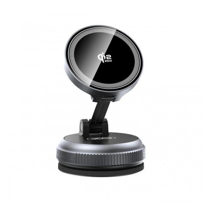 XO CX046 Ασύρματος Φορτιστής 25W με Βεντούζα και RGB Φωτισμό