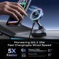 XO CX046 Ασύρματος Φορτιστής 25W με Βεντούζα και RGB Φωτισμό