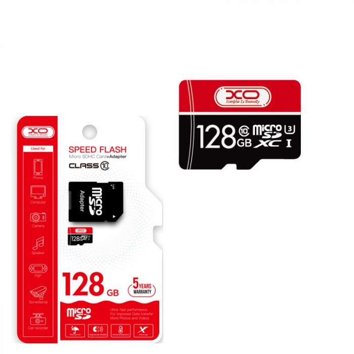 XO Κάρτα Μνήμης 128GB CL10 Micro SD XO Κάρτα Μνήμης 128GB CL10 Micro SD