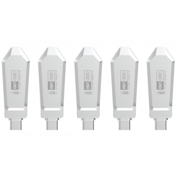 XO U50 Στικάκι & Αντάπτορας Type-C σε USB OTG USB 3.0 Έκδοση 16GB