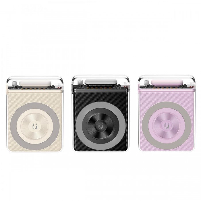 XO PR226 Mini Transparent Light Display Magnetic Absorption Fast Charging 10000mAh (Purple) XO PR226 Mini Transparent Light Display Magnetic Absorption Fast Charging 10000mAh (Purple)