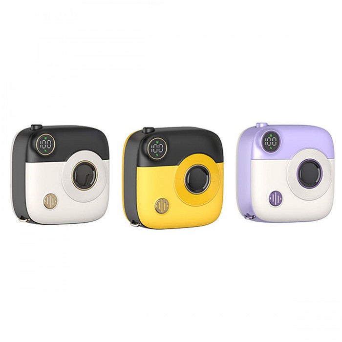 XO PR223 mini camera digital display fast charging power bank 10000mAh (Purple & White) XO PR223 mini camera digital display fast charging power bank 10000mAh (Purple & White)