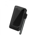 XO PR282 Powerbank Ταχείας Φόρτισης 22.5W με Πρίζα & Λουράκι Type-C 10.000mAh