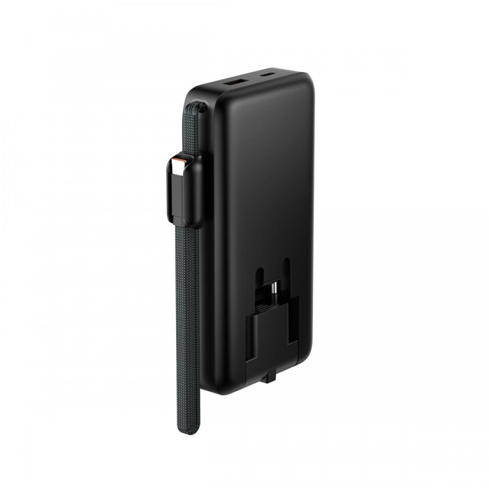 XO PR282 Powerbank Ταχείας Φόρτισης 22.5W με Πρίζα & Λουράκι Type-C 10.000mAh