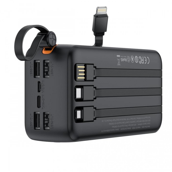XO PR280 Powerbank με Καλώδια USB-A Type-C Micro & Lightning 30.000 mAh XO PR280 Powerbank με Καλώδια USB-A Type-C Micro & Lightning 30.000 mAh