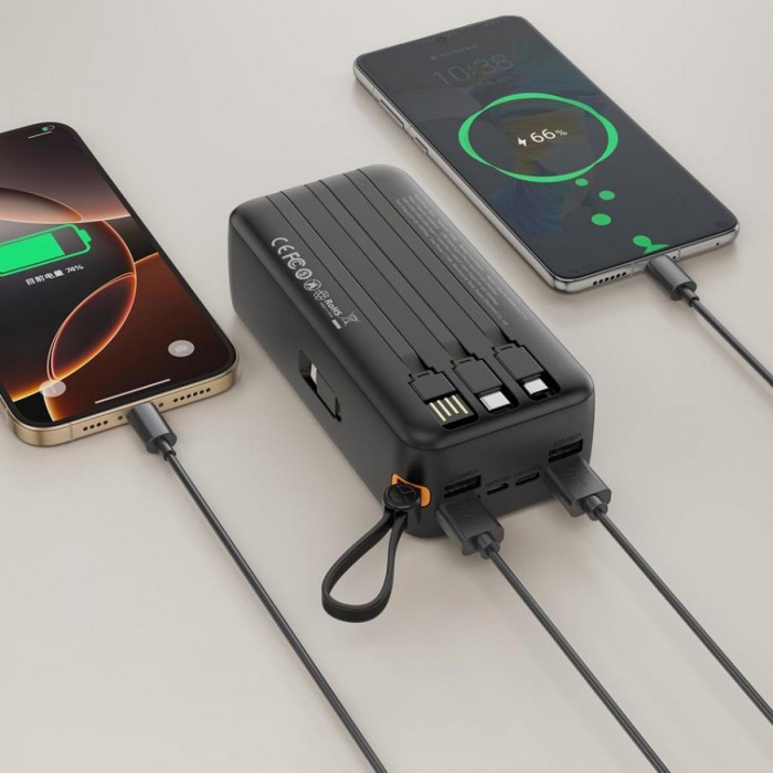 XO PR280 Powerbank με Καλώδια USB-A Type-C Micro & Lightning 30.000 mAh XO PR280 Powerbank με Καλώδια USB-A Type-C Micro & Lightning 30.000 mAh