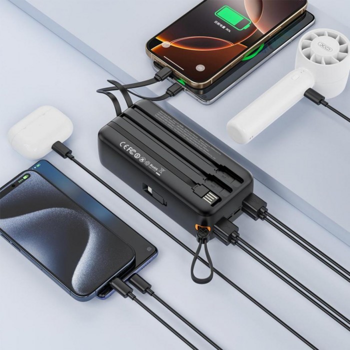 XO PR280 Powerbank με Καλώδια USB-A Type-C Micro & Lightning 30.000 mAh XO PR280 Powerbank με Καλώδια USB-A Type-C Micro & Lightning 30.000 mAh