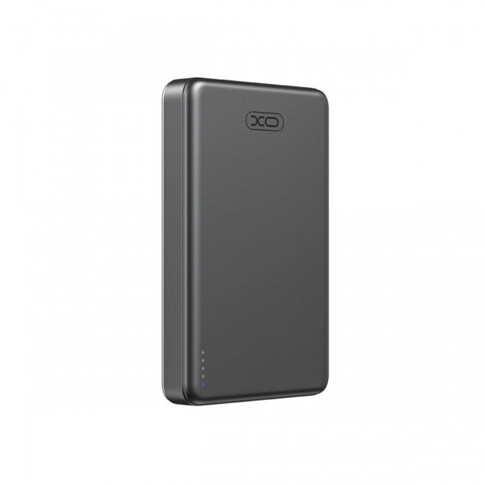 XO PR296 Powerbank Ταχείας Φόρτισης Μεταλικό με Μαγνήτη 10.000mAh Γκρι