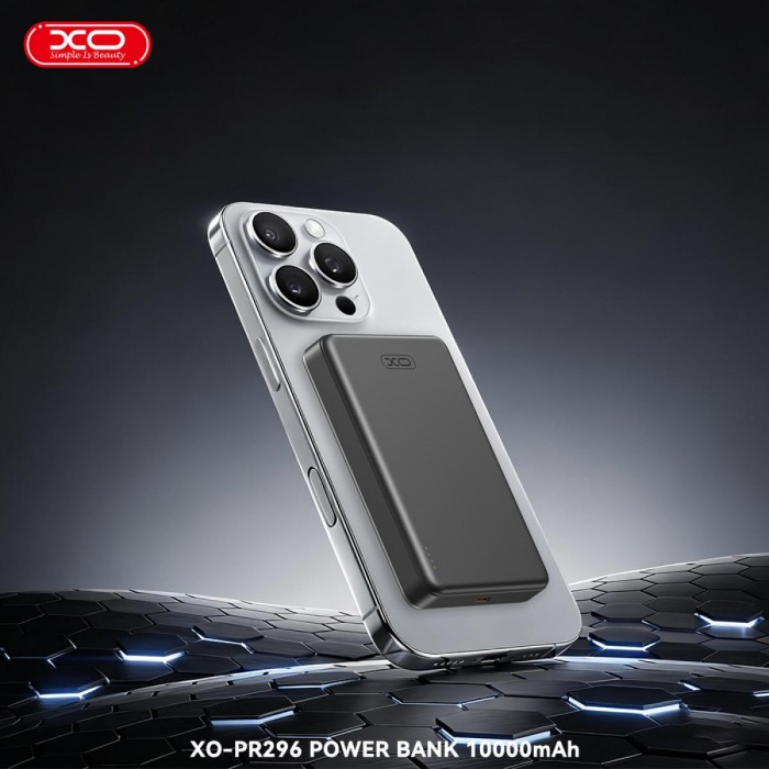 XO PR296 Powerbank Ταχείας Φόρτισης Μεταλικό με Μαγνήτη 10.000mAh Γκρι XO PR296 Powerbank Ταχείας Φόρτισης Μεταλικό με Μαγνήτη 10.000mAh Γκρι