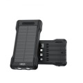 XO PR290 Solar Power Bank 10000mAh με 4 Eνσωματωμένα Καλώδια