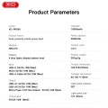 XO PR290 Solar Power Bank 10000mAh με 4 Eνσωματωμένα Καλώδια