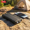 XO PR290 Solar Power Bank 10000mAh με 4 Eνσωματωμένα Καλώδια