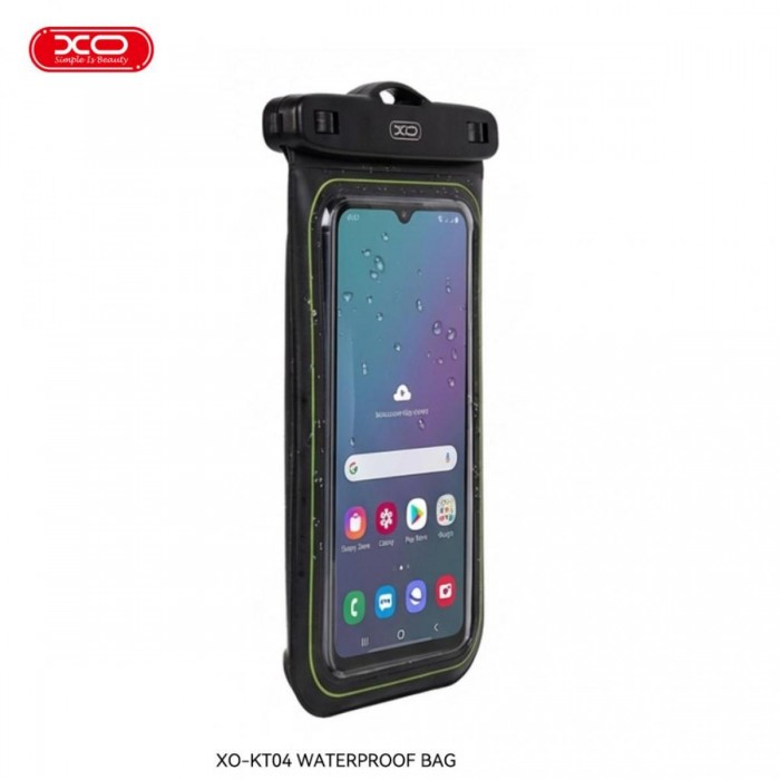 XO KT04 Αδιάβροχη Θήκη Τηλεφώνου PVC με Κλιπ & Λουράκι