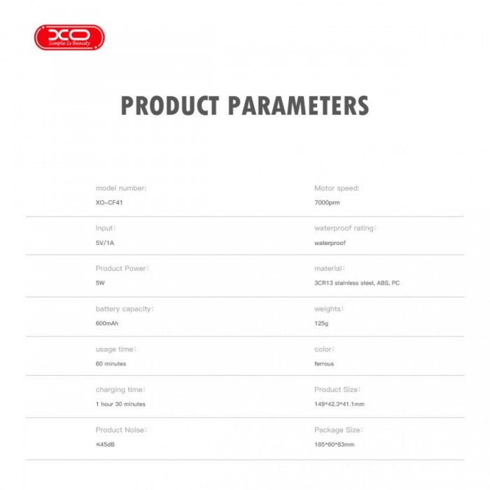 XO CF41 Μηχανή Μαλλιών Trimmer με Ψηφιακή Οθόνη