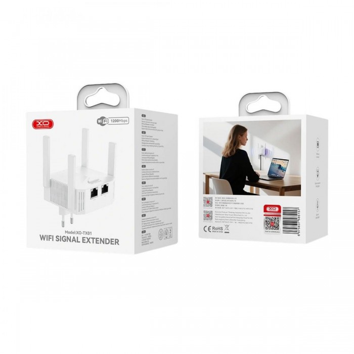 XO TX01 Repeater 1200M (EU) & Router 100M 2 σε 1 XO TX01 Repeater 1200M (EU) & Router 100M 2 σε 1